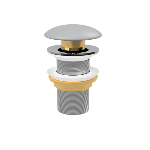 Pop-Up Waste with Ceramic Cover (No Overflow) Matte Grey [305370]
