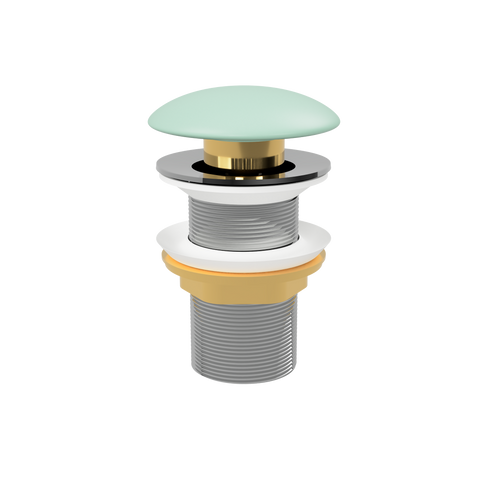 Pop-Up Waste with Ceramic Cover (No Overflow) Matte Mint [305360]