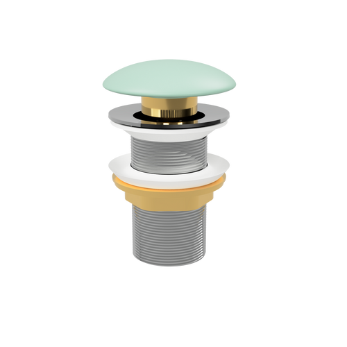Pop-Up Waste with Ceramic Cover (No Overflow) Matte Mint [305360]