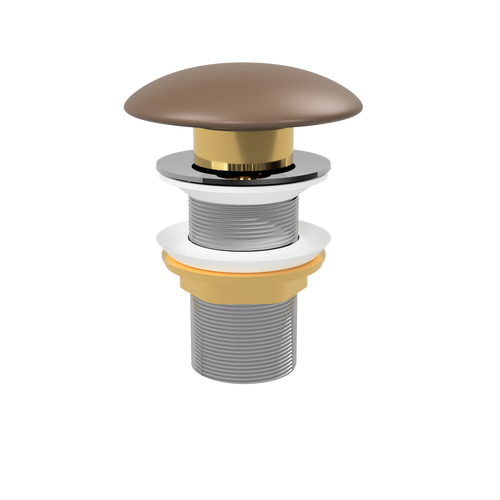 Pop-Up Waste with Ceramic Cover (No Overflow) Matte Taupe [305364]
