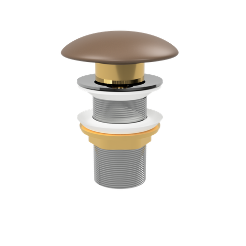 Pop-Up Waste with Ceramic Cover (No Overflow) Matte Taupe [305364]