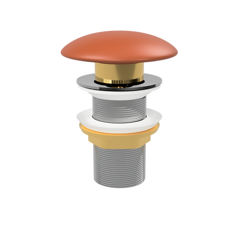 Pop-Up Waste with Ceramic Cover (No Overflow) Matte Terracotta [305379]