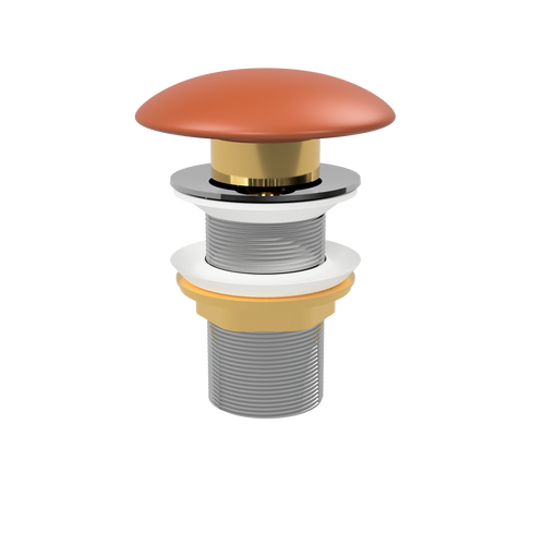 Pop-Up Waste with Ceramic Cover (No Overflow) Matte Terracotta [305379]