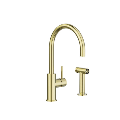 Zen SS316L Sink Mixer with Hand Spray Brushed Gold [305749]