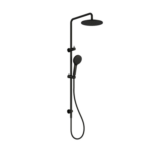 Round Twin Shower Matte Black [305712]