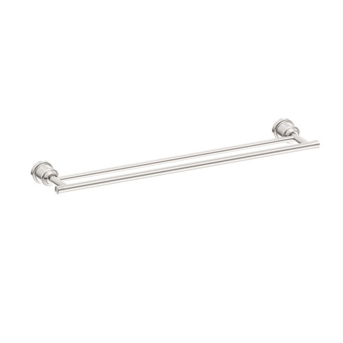 York Double Towel Rail 600mm Brushed Nickel [305667]