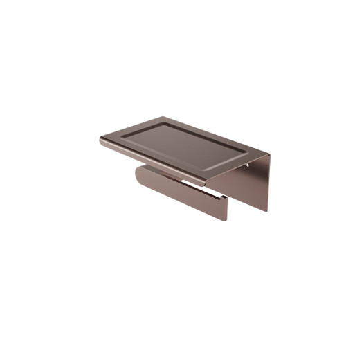 Bianca Toilet Roll Holder with Phone Holder Brushed Bronze [305681]