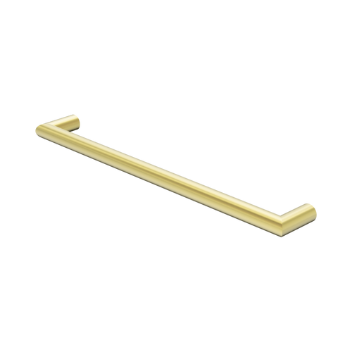 Mecca 240V Single Heated Towel Rail Brushed Gold [307818]