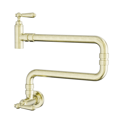 York Wall Mounted Pot Filler Aged Brass [307953]