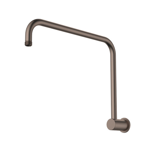 460mm Upswept Shower Arm Brushed Bronze [311603]
