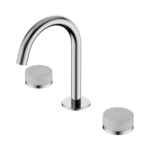 Serenity Basin Set Arc Spout with Carrara Handle Chrome [308802]