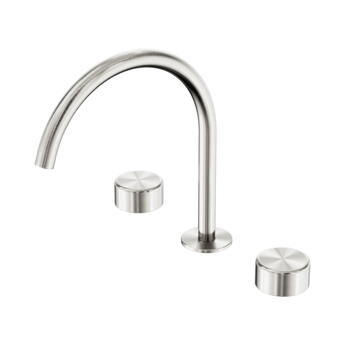 Serenity Bath or Kitchen Set Arc Spout with Metal Handle Brushed Nickel [308795]