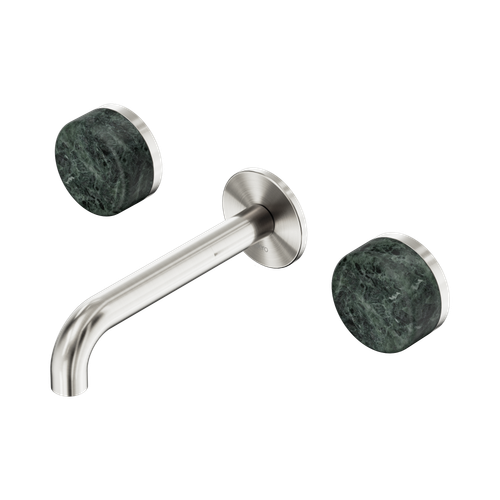 Serenity Wall Basin Set 160mm Spout with Verde Alpi Handle Brushed Nickel [308786]