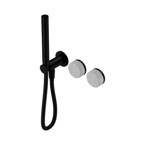 Serenity Progressive Shower System with Carrara Handle and Slim Shower Matte Black [308624]