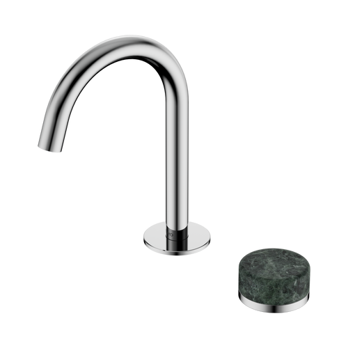 Serenity Progressive Basin Mixer Arc Spout with Verde Alpi Handle Chrome [308579]