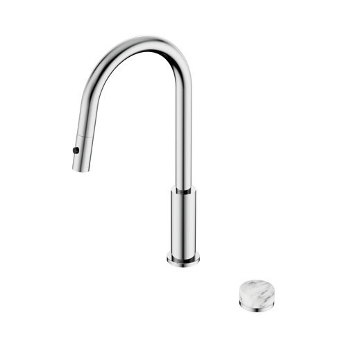 Serenity Progressive Pull-Out kitchen Set with Arabescato Corchia Handle Chrome [308728]