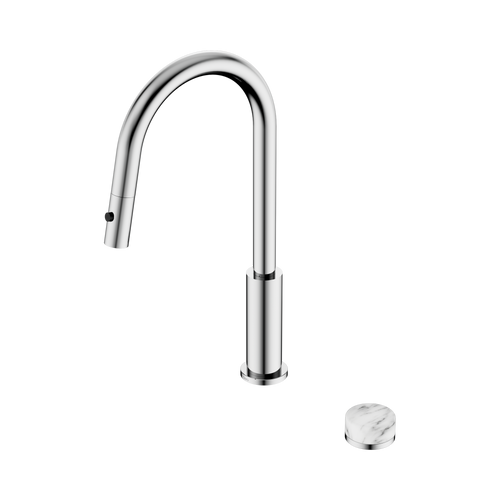 Serenity Progressive Pull-Out kitchen Set with Arabescato Corchia Handle Chrome [308728]