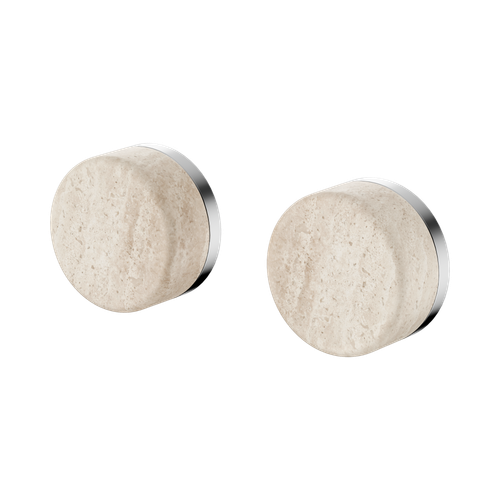 Serenity Wall Top Assembly with Rome Travertine Handle Chrome [308945]