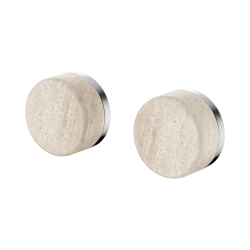 Serenity Wall Top Assembly with Rome Travertine Handle Chrome [308945]