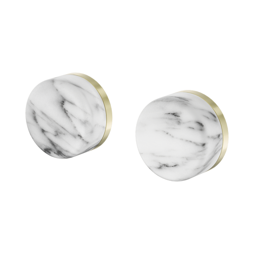 Serenity Wall Top Assembly with Arabescato Corchia Handle Brushed Gold [308907]