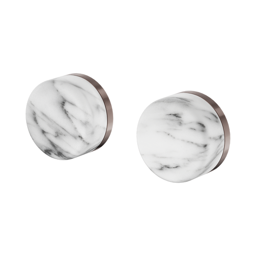 Serenity Wall Top Assembly with Arabescato Corchia Handle Brushed Bronze [309013]