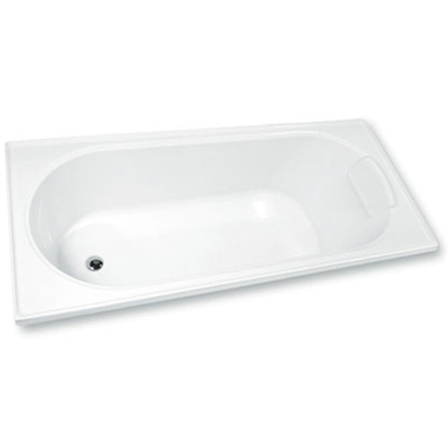 Aruba Rectangle Inset Bath 1665mm White [051365]