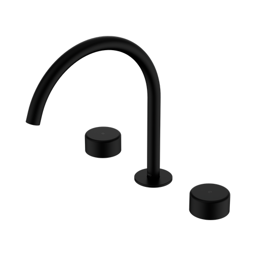 Serenity Bath or Kitchen Set Arc Spout with Metal Handle Matte Black [309232]