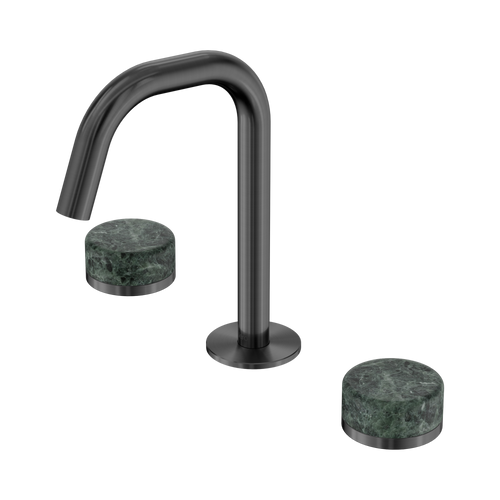 Serenity Basin Set Edge Spout with Verde Alpi Handle Gunmetal [308866]