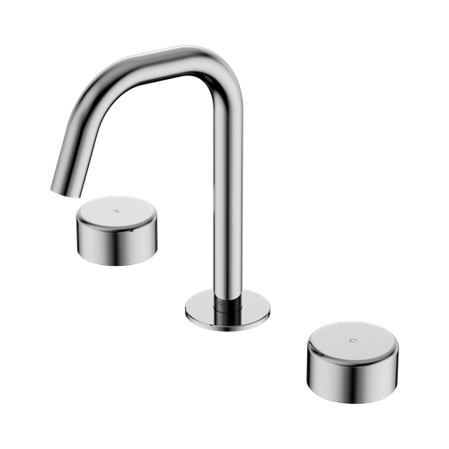 Serenity Basin Set Edge Spout with Metal Handle Chrome [309057]