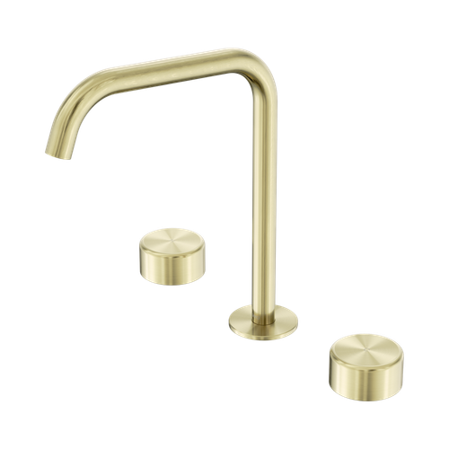 Serenity Bath or Kitchen Set Edge Spout with Metal Handle Brushed Gold [309259]