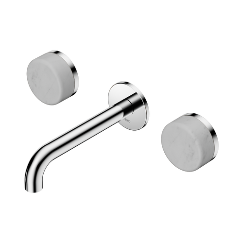 Serenity Wall Basin Set 160mm Spout with Carrara Handle Chrome [309190]