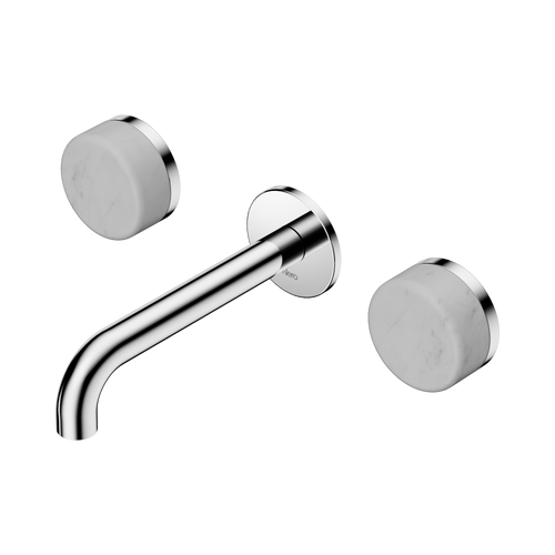 Serenity Wall Basin Set 160mm Spout with Carrara Handle Chrome [309190]