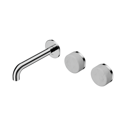 Serenity Wall Basin Set 160mm Offset Spout with Carrara Handle Chrome [309217]