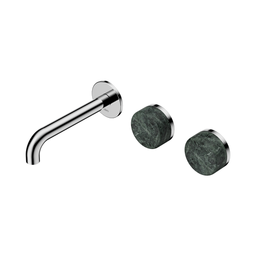 Serenity Wall Basin Set 160mm Offset Spout with Verde Alpi Handle Chrome [309266]