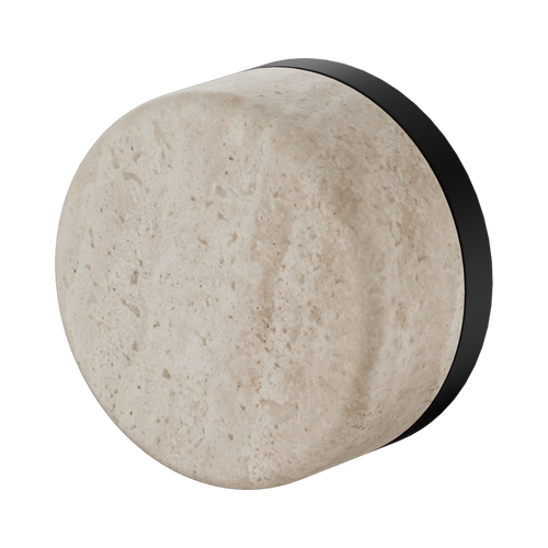 Serenity Progressive Shower Mixer with Rome Travertine Handle Matte Black [309119]