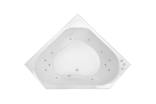 Angelique Santai Corner 12-Jet Spa Bath 1295mm White [109459]