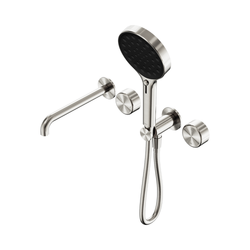 Serenity Progressive Shower System with Spout with Metal Handle and Serenity Hand Shower Brushed Nickel [309150]
