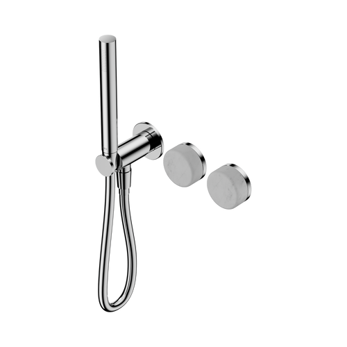 Serenity Progressive Shower System with Carrara Handle and Slim Shower Chrome [309094]