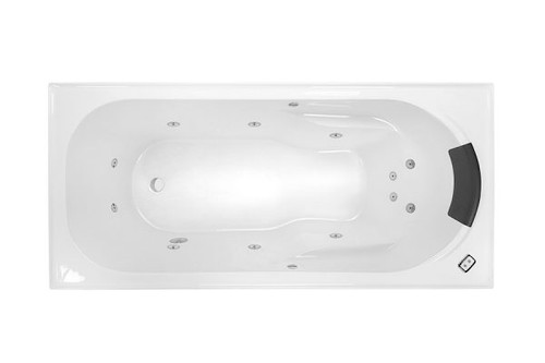 Prima Contour T/Pad Heat Pump 12-Jet Spa Bath 1515mm White [109536]