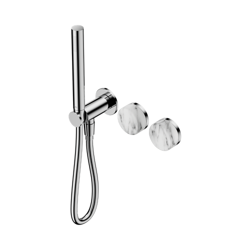 Serenity Progressive Shower System with Arabescato Corchia Handle and Slim Shower Chrome [309110]