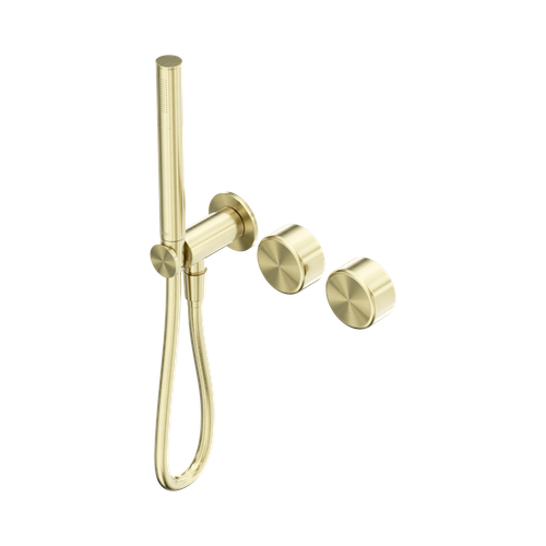 Serenity Progressive Shower System with Metal Handle and Slim Shower Brushed Gold [309140]