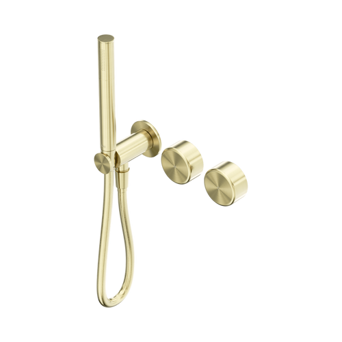 Serenity Progressive Shower System with Metal Handle and Slim Shower Brushed Gold [309140]