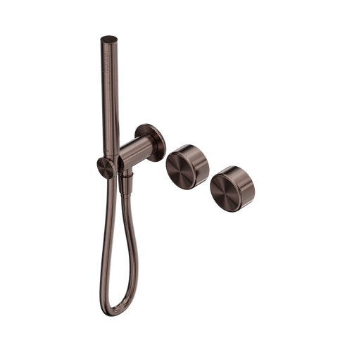 Serenity Progressive Shower System with Metal Handle and Slim Shower Brushed Bronze [308886]