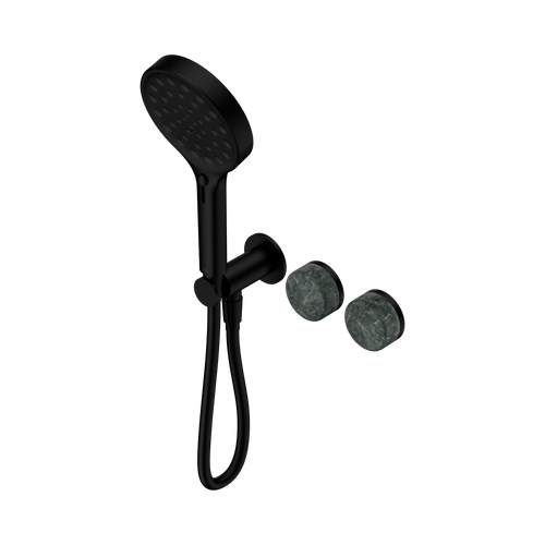 Serenity Progressive Shower System with Verde Alpi Handle and Serenity Hand Shower Matte Black [309105]