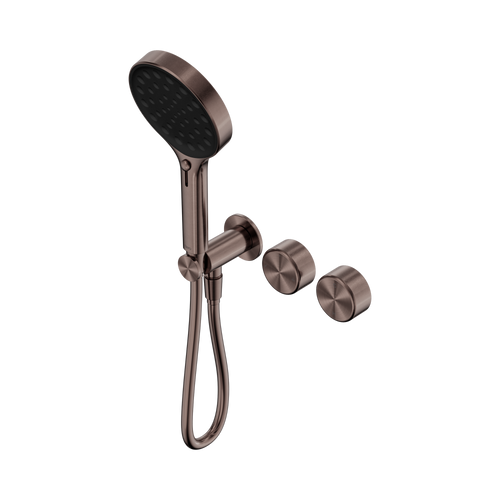 Serenity Progressive Shower System with Metal Handle and Serenity Hand Shower Brushed Bronze [309124]