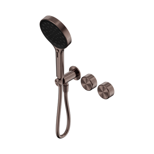 Serenity Progressive Shower System with Metal Handle and Serenity Hand Shower Brushed Bronze [309124]