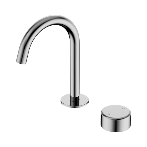 Serenity Progressive Basin Mixer Arc Spout with Metal Handle Chrome [309271]