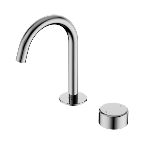 Serenity Progressive Basin Mixer Arc Spout with Metal Handle Chrome [309271]