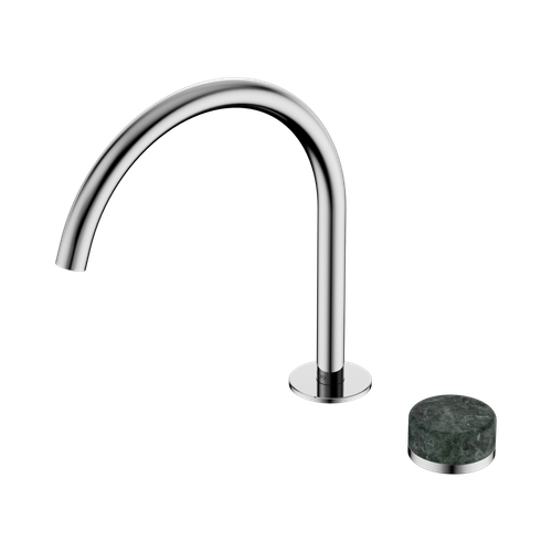Serenity Progressive Bath or Kitchen Mixer Arc Spout with Verde Alpi Handle Chrome [308963]