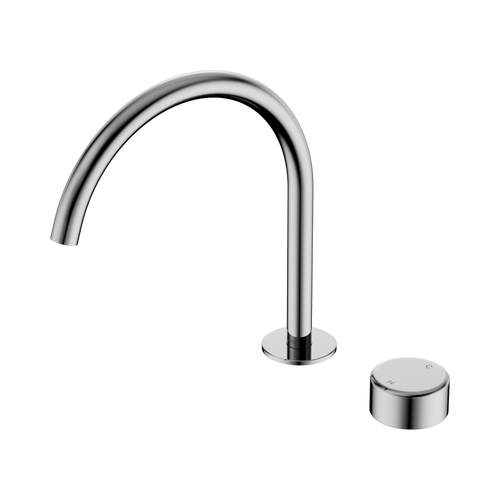Serenity Progressive Bath or Kitchen Mixer Arc Spout with Metal Handle Chrome [309153]